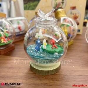 리멘트 피크민 미니어처 장면 수집용 디스플레이 Vol.1 & 블라인드 박스 트렌디 투명 유리병 장난감 취미