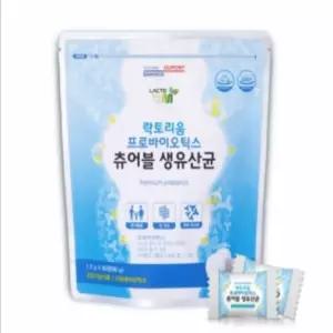 유쎌스토어 프로바이오틱스 츄어블 생유산균(60정) 장까지살아가는유산균 여성장유산균