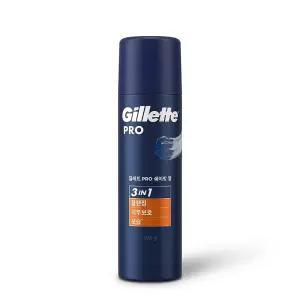 질레트 프로 쉐이빙 젤 3in1 195g X 1 / 클렌징 피부보호 보습까지 올인원 면도 크림 쉐이빙케어 면도용품