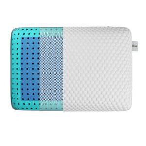 고스트베드 펌 쿨링 메모리 폼 베개 - 표준 크기, 세척 가능한 커버로 통풍 위, 허리, 옆잠자리에 이상적 프리미엄 쿨링, 견고