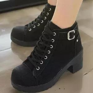 [신상오픈런]워커힐 통굽 청키 무광 가보시 숏부츠 (30897891)