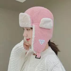 털 모자 여성 따뜻한 코튼 버킷 퍼 버킷햇 벙거지 니트 하이킹 여성용 겨울