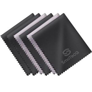 안경, 선글라스, 카메라 렌즈, 스크린 등을 위한 SmoTecQ 프리미엄 극세사 청소용 천(6팩) u2013 초부드러운 스크래치 없는