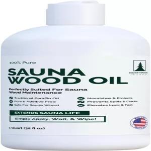 노스우드 사우나 - 우드 오일 100 순수 파라핀 전통 실러 1쿼트(32온스)