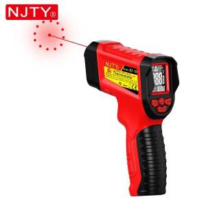 NJTY JD-10 적외선 온도계 멀티 포인트 비접촉 IR 총 -58 ° F에서 1472까지 F 산업용 고온계 조정 가능한