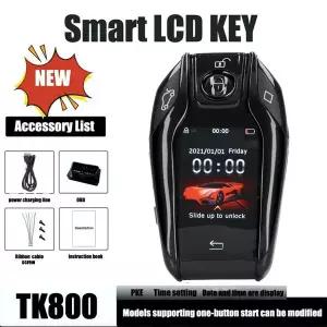 호환  PKE 기능을 갖춘 2.0인치 LCD 디스플레이를 탑재한 합금 소재로 제작된 자동차 키 케이스입니다. 범