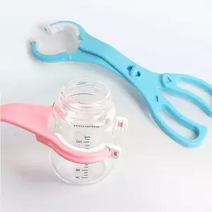 아기 젖병 열탕 소독용 집게 실리콘 팁 미끄럼방지 블루 핑크