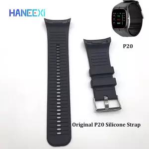 호환 p20 에어 펌프 스마트 시계 손목시계 에어백 스트랩용 교체용 실리콘 스트랩 벨트 충전기 케이블 전선