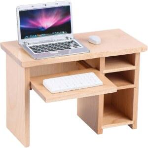 인형의 집 미니어처 노트북 컴퓨터 및 사무용 테이블 시뮬레이션 액세서리 인형 1/6 1/12 시즈 플레이