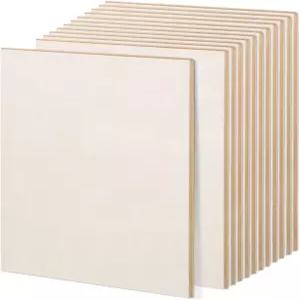 공예용 AWIZOM 4팩 배스우드 시트 12x12x1/2인치-12mm 두께의 미완성 합판 DIY 프로젝트 페인팅 판화 나무