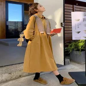 임산부원피스 겨울임부복 원피스 임산부 임부복 긴팔 출근룩