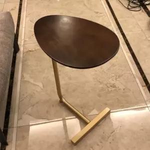 타원 사이드테이블 원목 오목형 인테리어 미니 티테이블 카페 협탁 거실용