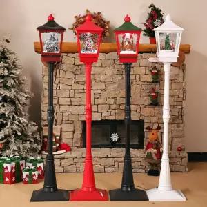 장식 스탠드조명 크리스마스 성탄절 눈내리는 가로등 인테리어 LED