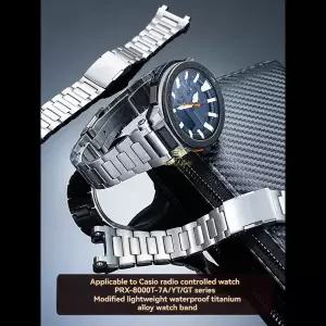 호환  카시오 5470 프로트렉 등산 스포츠 시계 스트랩 PRX-8000TYT 수정된 티타늄 합금  포함