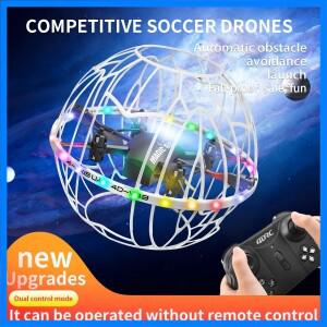 새로운 2025 V49 RC 축구 드론 4 장애물 회피 감지 비행기 어린이 경쟁 장난감 아이를위한 선물