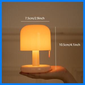 미니 선셋 나이트 램프 데스크탑 크리에이티브 USB 충전식 인스 버섯 스타일 LED 무드등 (커피숍, 집, 침실