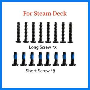 스팀 데크 게임 콘솔용 풀 세트 나사 키트, 게임 패드 수리 키트, 게임 액세서리, 백 커버 나사