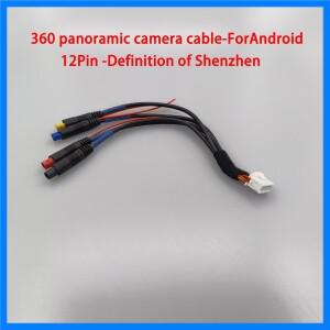 자동차 액세서리 360 파노라마 카메라 안드로이드 라디오에 적합한 12 핀 케이블 소켓 심천 정의
