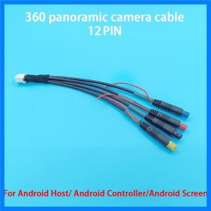 자동차 액세서리 360 파노라마 카메라 케이블 12 핀 안드로이드 라디오에 적합 소켓 SZ 정의 와이어