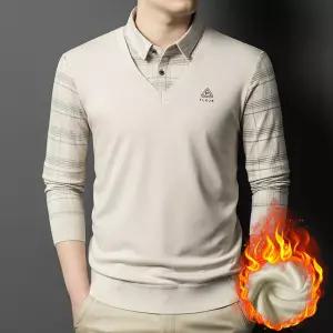 남자트레이닝복 반팔세트 가을 기모 긴팔 티셔츠 바캉스 투피스 비즈니스 스타일 상의 원템3