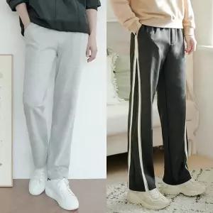 봄 신상 트레이닝 팬츠/바지 빅사이즈 와이드 남자 남성 추리닝 밴드 밴딩 조거 일자 운동 복 헬스 카고