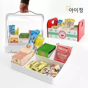 [아이정] 커피 트레이 차 정리함 젖병 분유 보관함 수납용품