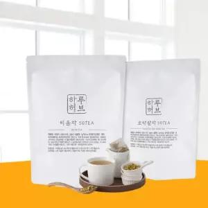 하루허브 인기3종 호박팥차 작약차 비움차 대용량 50티백