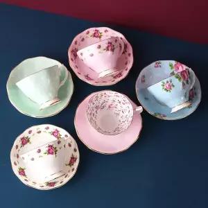 [로얄알버트](타임스퀘어점리빙관)뉴황실장미 커피잔 2인조 (선택형)