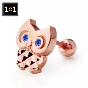 [메리그린] 14K 골드핀 로열 블루 피어싱 한쪽판매 1+1