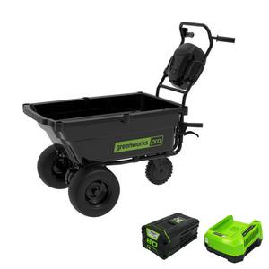 그린웍스 80V 충전가든카트 본체+충전기+5Ah배터리1 무선 전동 구르마 구루마 정원