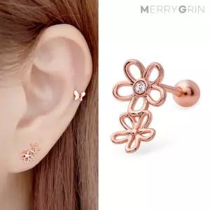 [메리그린] 14K 골드핀 데이지 피어싱 한쪽판매