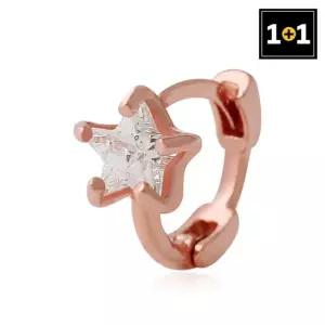 [메리그린] 14K 골드핀 별큐빅 링 피어싱 한쪽판매 1+1