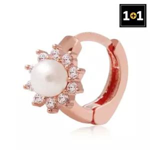 [메리그린] 14K 골드핀 진주플라워 링 피어싱 한쪽판매 1+1