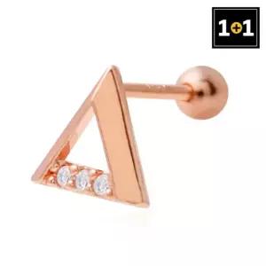 [메리그린] 14K 골드핀 트리뮤다 피어싱 한쪽판매 1+1