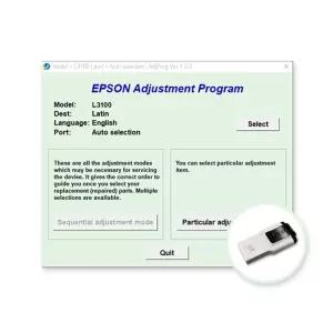 엡손 잉크패드리셋프로그램(USB)/L3100 L3101 L3106 L3110 L3150 L3156 호환/무제한