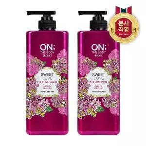 온더바디 퍼퓸 러브 바디워시 900g×2개