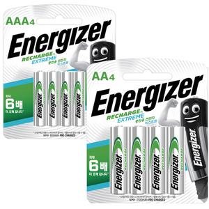에너자이저 충전건전지AA형/AAA형4알/선택/충전지