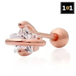 [메리그린] 1+1 14K 스타오션 피어싱 Gold pin 한쪽