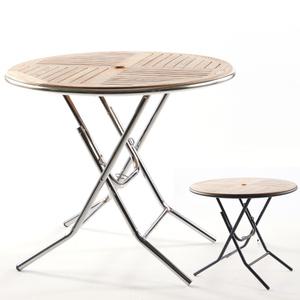 오크접이식-850원형 테이블 가든 야외테라스 카페 탁자