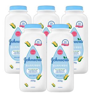 존슨즈 베이비 콘스타치 파우더 전분 99%함유 200g x 5개