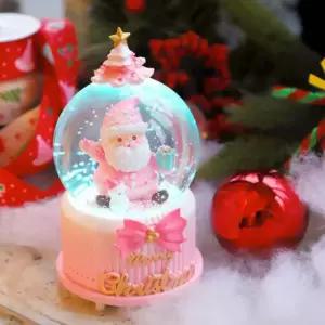 스투피드 크리스마스 별트리 워터볼 핑크 산타) 8cm