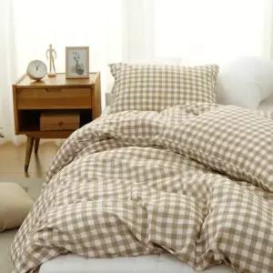 우디체크 이불커버 더블(D)