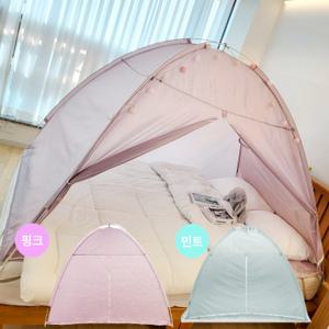 루루 난방텐트 1인용 1-2인용 싱글 더블 슈퍼싱글 방한텐트 침대 원터치 실내 보온 수면