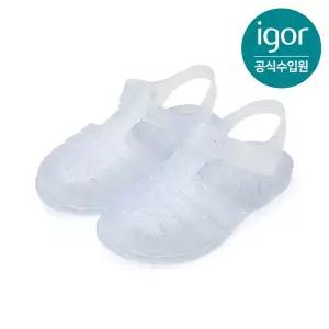 [트래드후스](센텀시티점)[IGOR] 이고르 클라시카 실버글리터 여아 젤리샌들 아쿠아슈즈