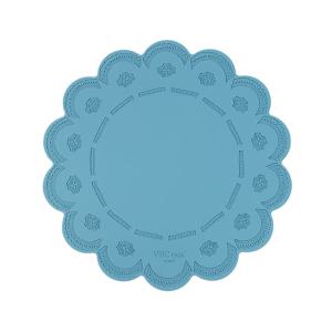 VBC CASA 레이스 라운드 실리콘매트, 블루