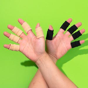 손가락보호대 10개 핑거 관절아대 마디밴드 엄지 새끼 검지 중지 지지대 슬리브 골프