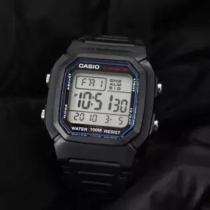 카시오 W-800H-1A 남성 우레탄밴드 디지털시계