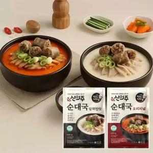 신의주 찹쌀 순대국 오리지널 600g x 4팩