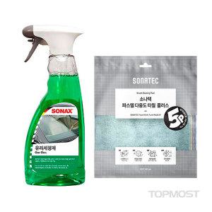 소낙스 유리세정제 500ml 파스텔 타월5P