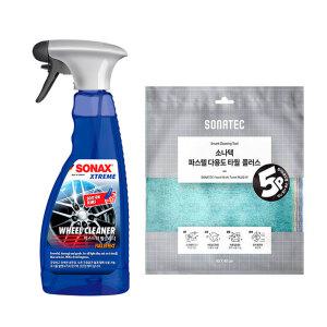 소낙스 익스트림 휠크리너 500ml 파스텔 타월5P
